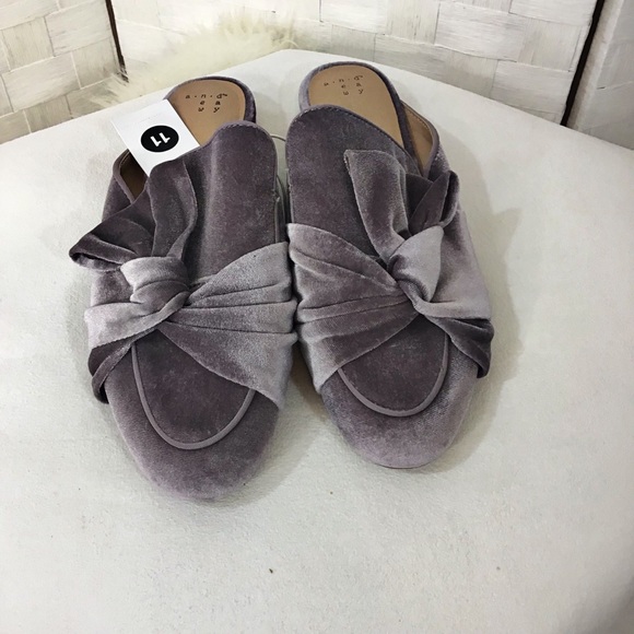 a new day Shoes - A New Day Lavender Velvetine Mules In 11. NWT